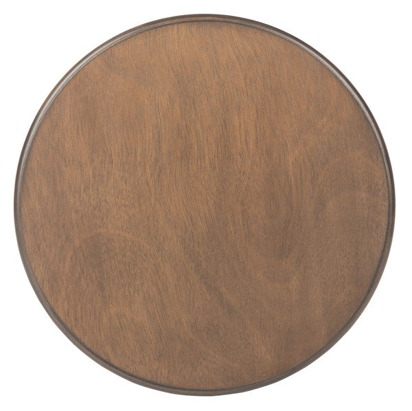 Tinsley Round Accent Table in Brown