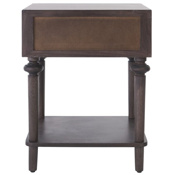 Ambrashi End Table in Dark Gray