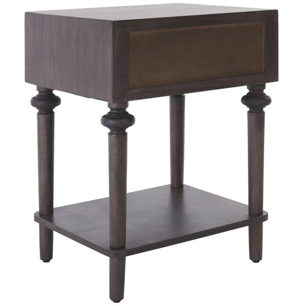 Ambrashi End Table in Dark Gray