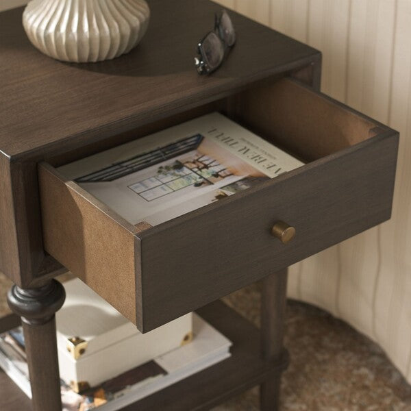 Ambrashi End Table in Dark Gray
