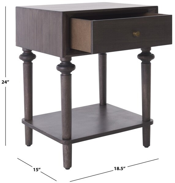 Ambrashi End Table in Dark Gray