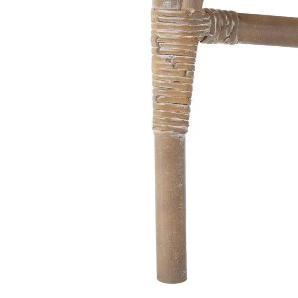 Dustin Rattan Accent Chair in Gray White Wash - The Mayfair Hall