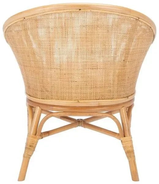 Dustin Rattan Accent Chair in Natural - The Mayfair Hall