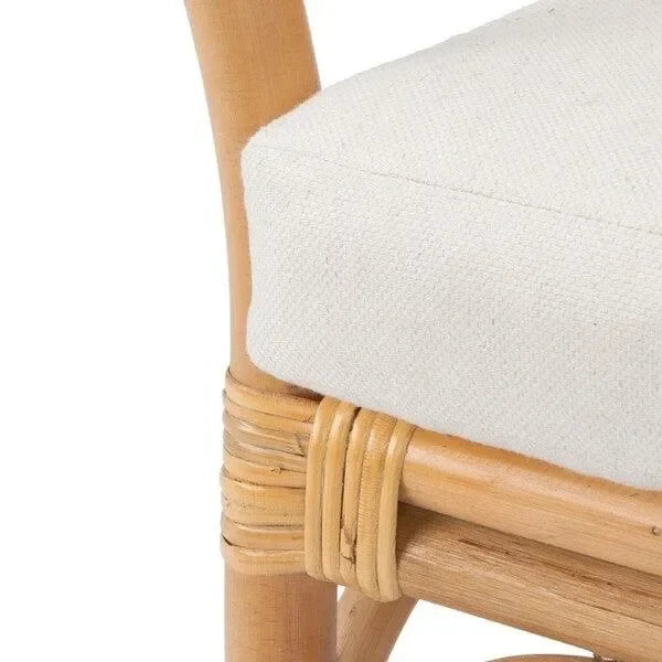 Dustin Rattan Accent Chair in Natural - The Mayfair Hall
