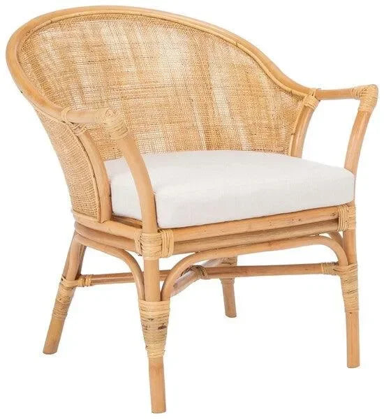 Dustin Rattan Accent Chair in Natural - The Mayfair Hall