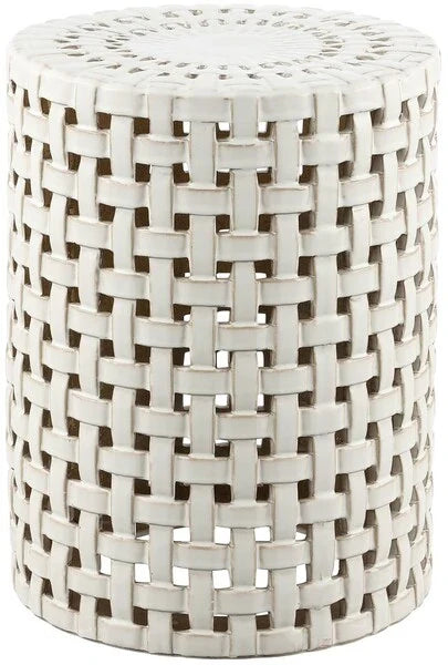 Sayre Cream Ceramic Garden Stool