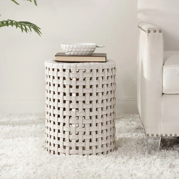 Sayre Cream Ceramic Garden Stool