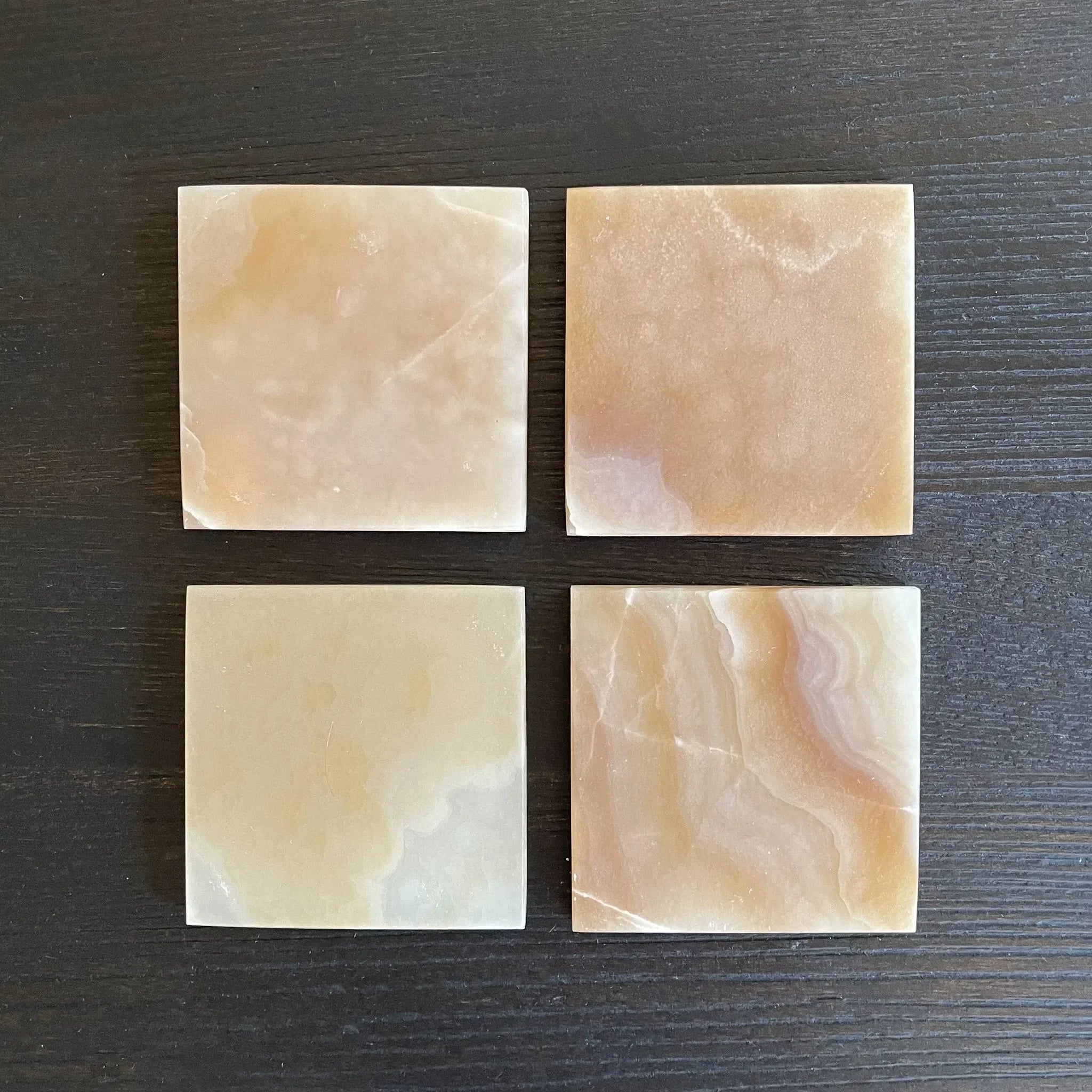 Amber Onyx Coaster Set - The Mayfair Hall