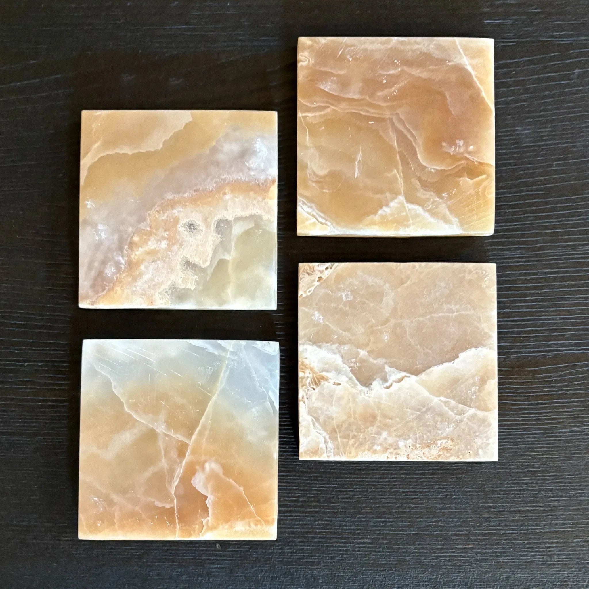 Amber Onyx Coaster Set - The Mayfair Hall