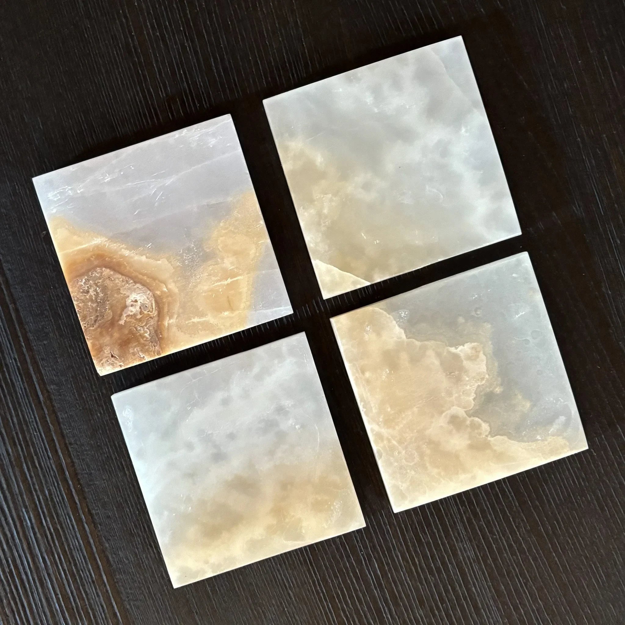 Amber Onyx Coaster Set - The Mayfair Hall