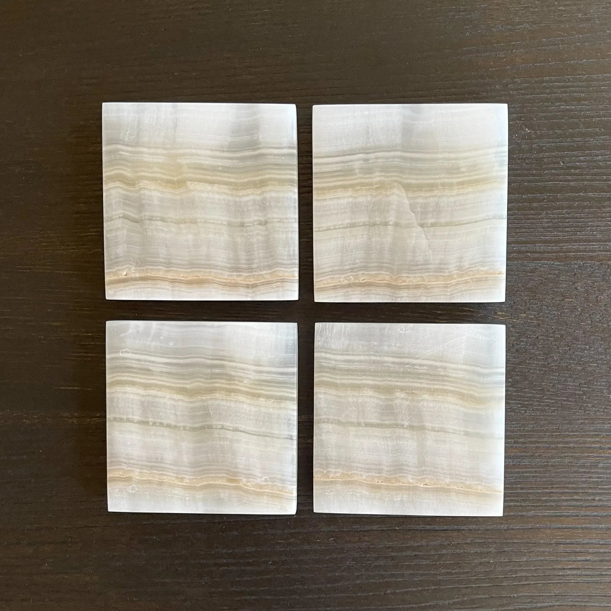Amber Onyx Coaster Set - The Mayfair Hall