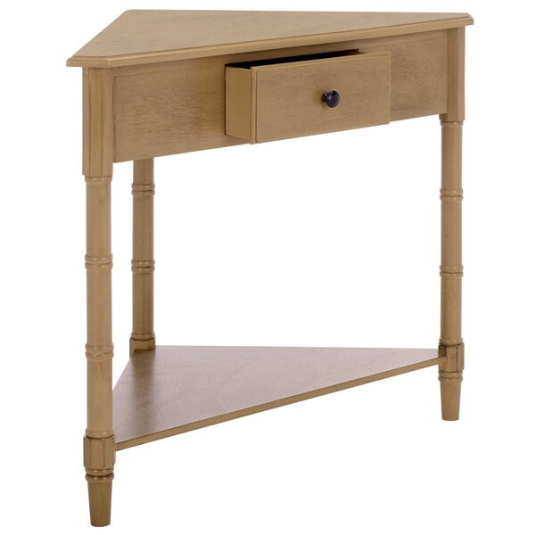 Gomez Corner Table in Desert Brown