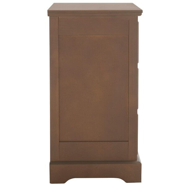 Griffin 3 Drawer Side Table in Sepia