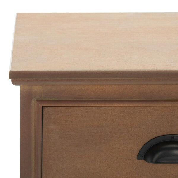 Griffin Side Table with 1 Drawer in Sepia