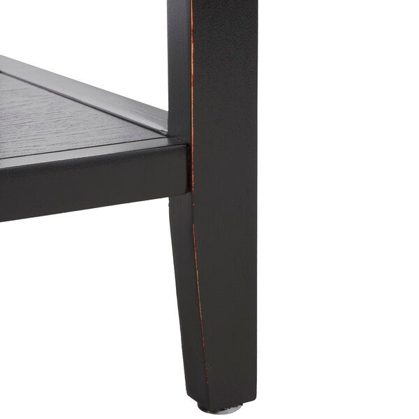 Aiden Console Table in Black and Oak with 3 Drawers & 1 Shelf