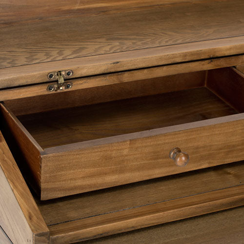 Wyatt Writing Desk in Oak with Two Hidden Drawers