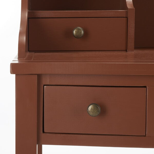 Landon Writing Desk in Henna Brown