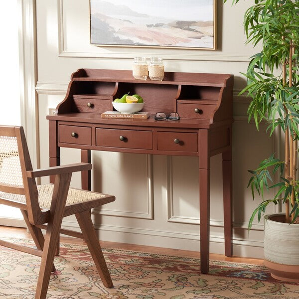 Landon Writing Desk in Henna Brown