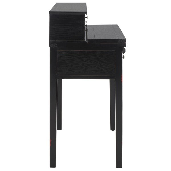 Abigail Fold Down Desk in Distressed Black