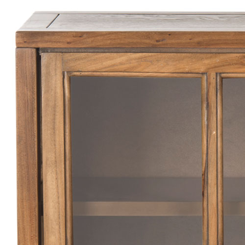 Greg Elm Wood 3 Tier Bookcase in Oak