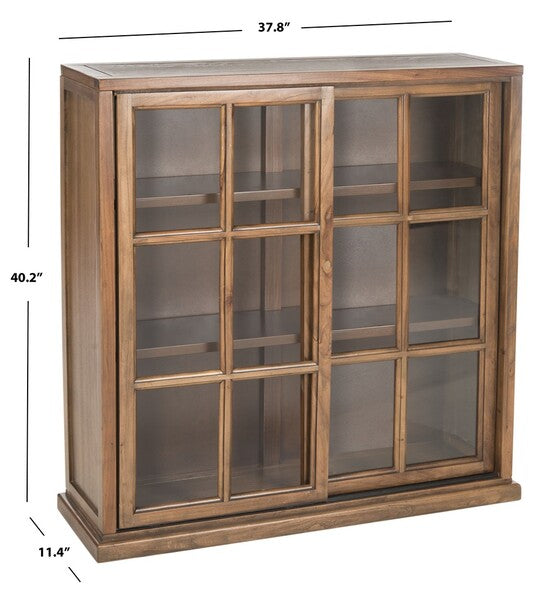 Greg Elm Wood 3 Tier Bookcase in Oak