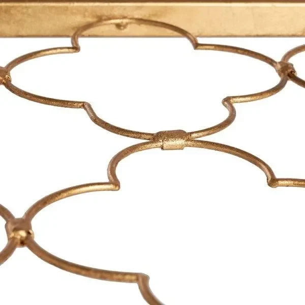 Hanzel Metal Accent Table in Gold Leaf - The Mayfair Hall