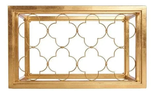 Hanzel Metal Accent Table in Gold Leaf - The Mayfair Hall