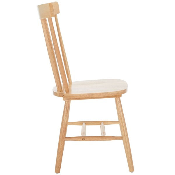 Parker Wood Spindle Back Dining Chair in Natural (Set of 2)