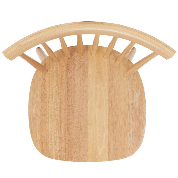 Parker Wood Spindle Back Dining Chair in Natural (Set of 2)