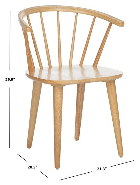 Ceres Spindle Back Dining Chair in Natural (Set of 2)