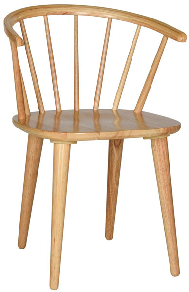 Ceres Spindle Back Dining Chair in Natural (Set of 2)