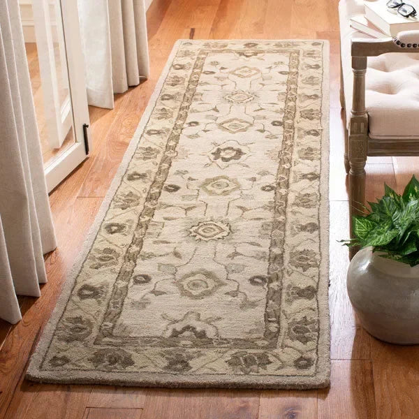 Anatolia Wool Pile Rug in Beige - The Mayfair Hall