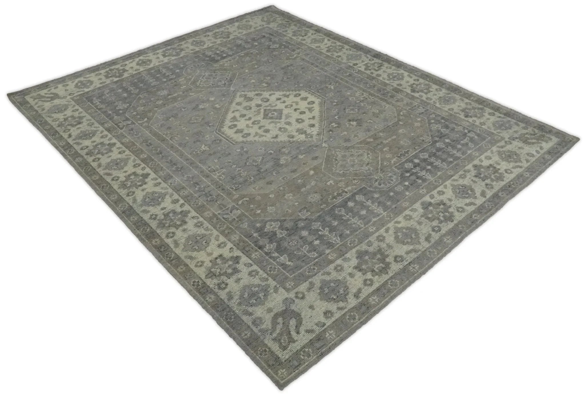 Antique 8x10 Gray and Beige Traditional Persian Area Rug | TRD2275 - The Rug Decor