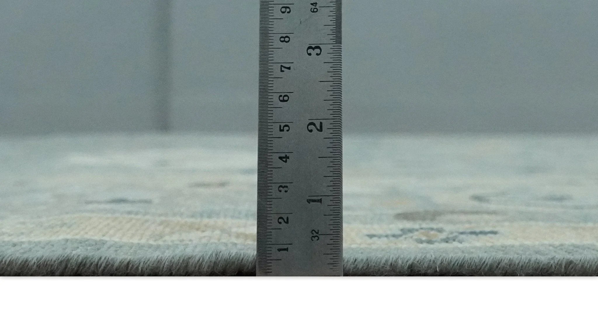 Antique Finish Multi Size Hand Knotted Oushak Silver and Beige Traditional Area Rug - The Rug Decor