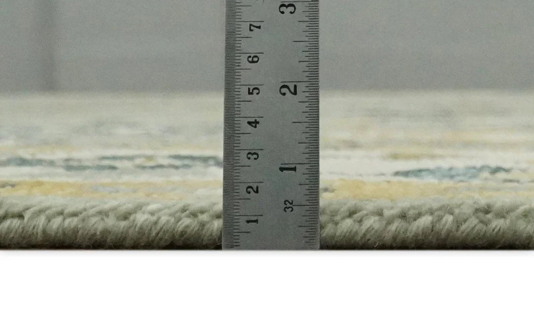 Antique Moss 5x8, 6x9, 8x10, 9x12, 10x14 and 12x15 Hand Knotted Silver and Gold Traditional Persian Vintage Heriz Serapi Wool Rug | TRDCP706 - The Rug Decor