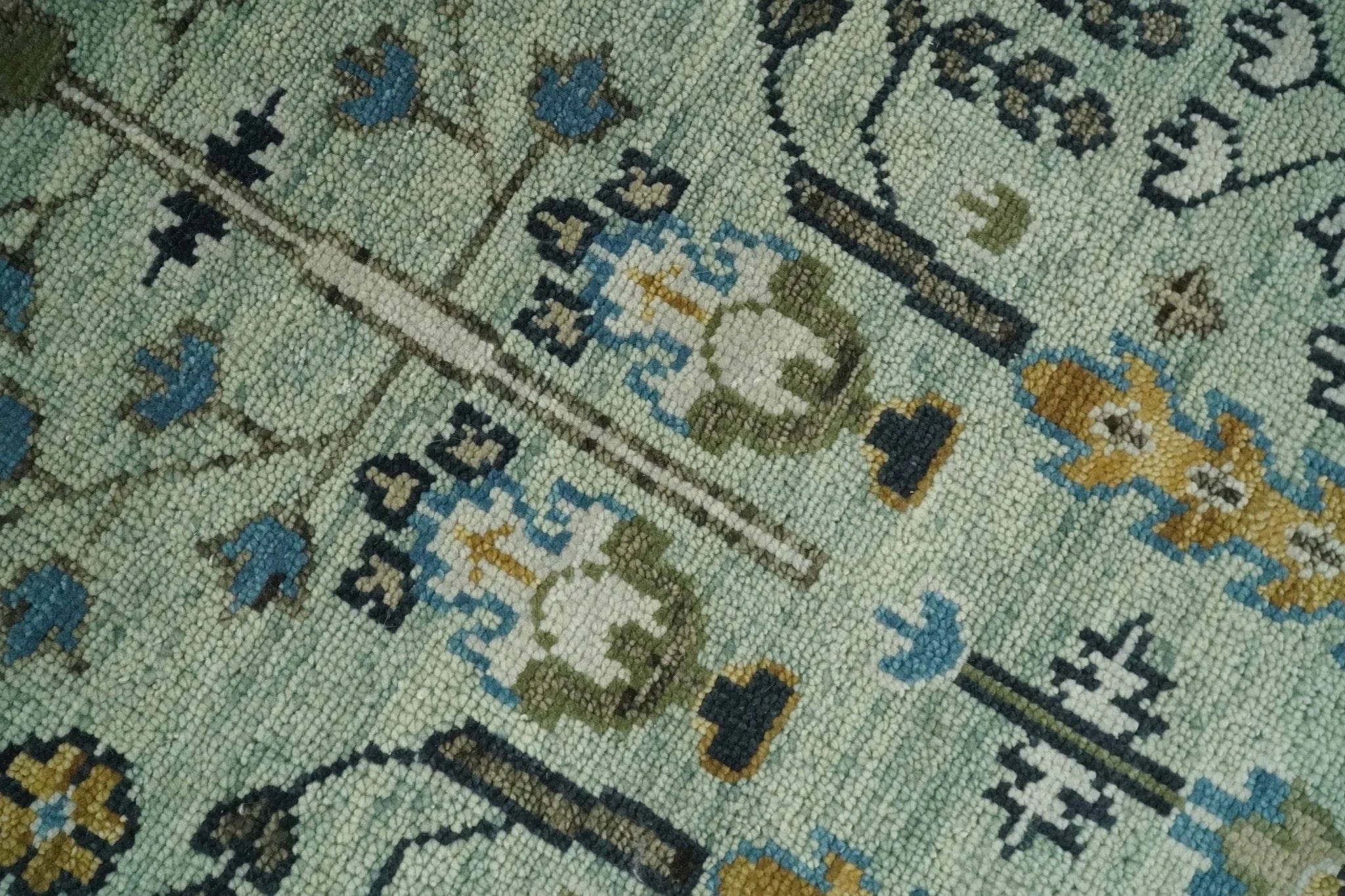 Antique Moss Green 5x8, 6x9, 8x10, 9x12, 10x14, 12x15 Wool Hand Knotted Traditional Ivory Vintage Persian Wool Area Rug | TRDCP663 - The Rug Decor