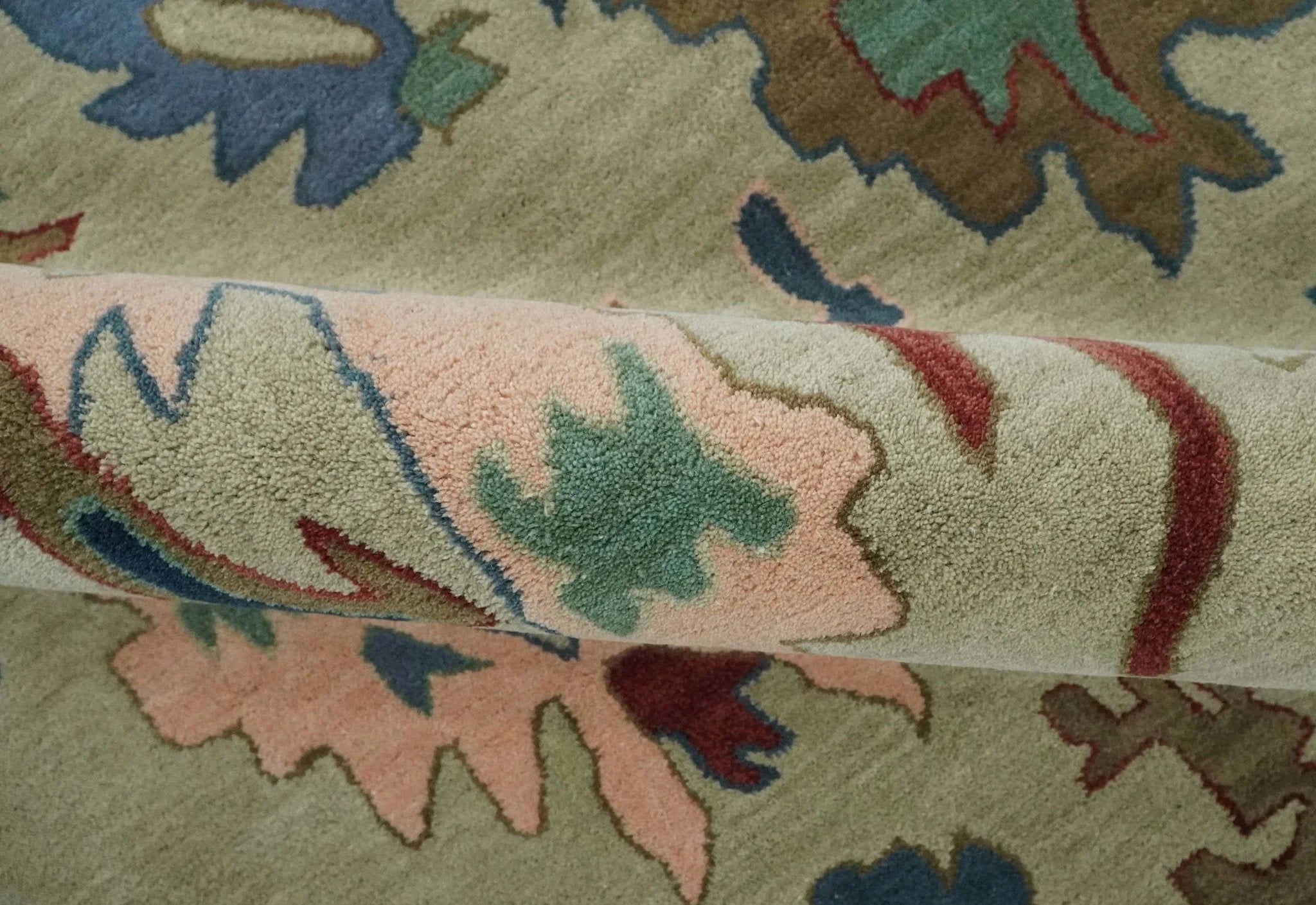 Antique Persian Hand Tufted Beige Modern Oushak Rug, 6x9, 8x10, 9x12 Kids, Living Room and Bedroom Rug | TRD6488 - The Rug Decor