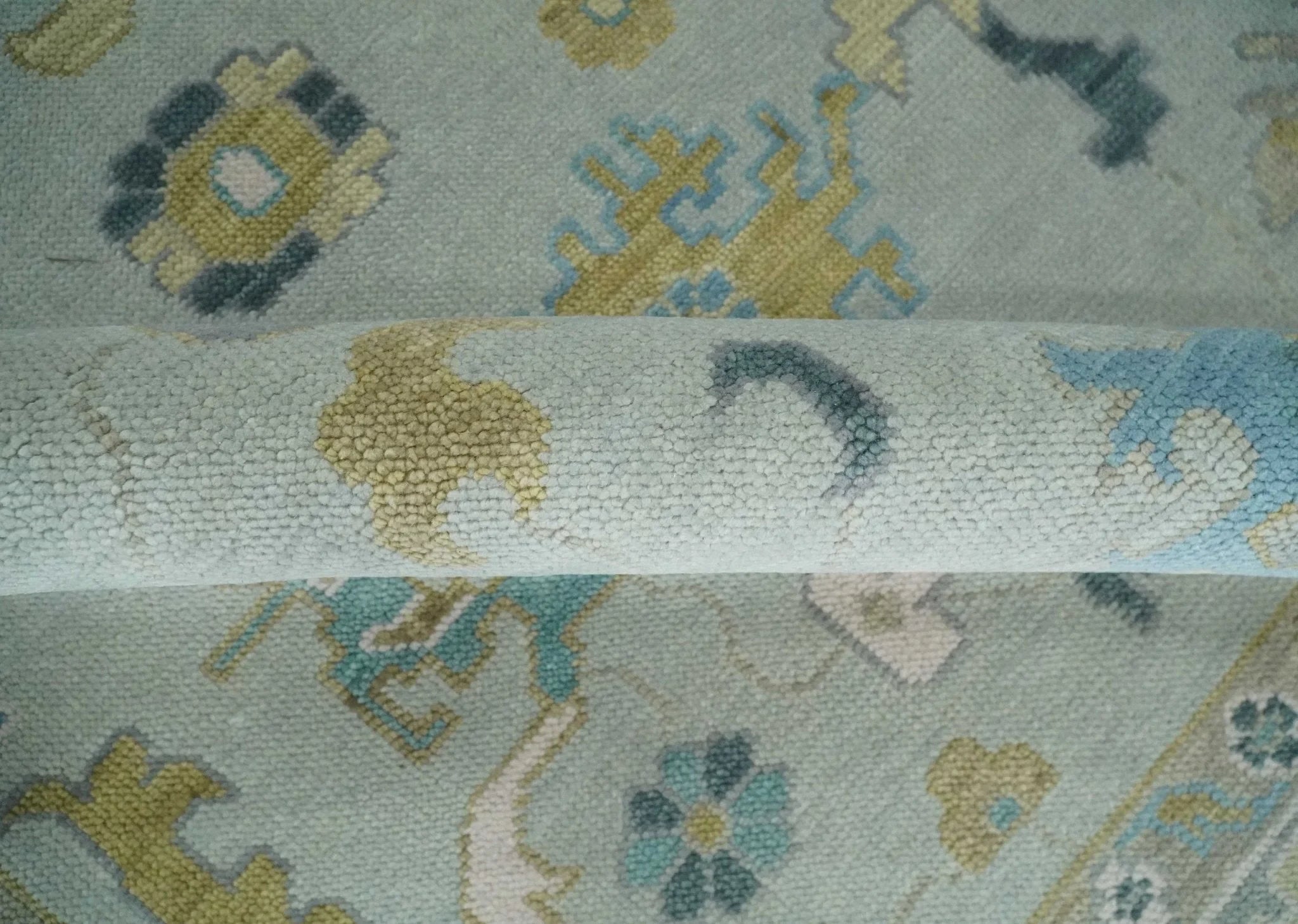 Antique Persian Oushak 6x9, 8x10, 9x12, 10x14 and 12x15 Wool Silver and Gold Vibrant Colorful Hand knotted Oushak Area Rug | NT11 - The Rug Decor