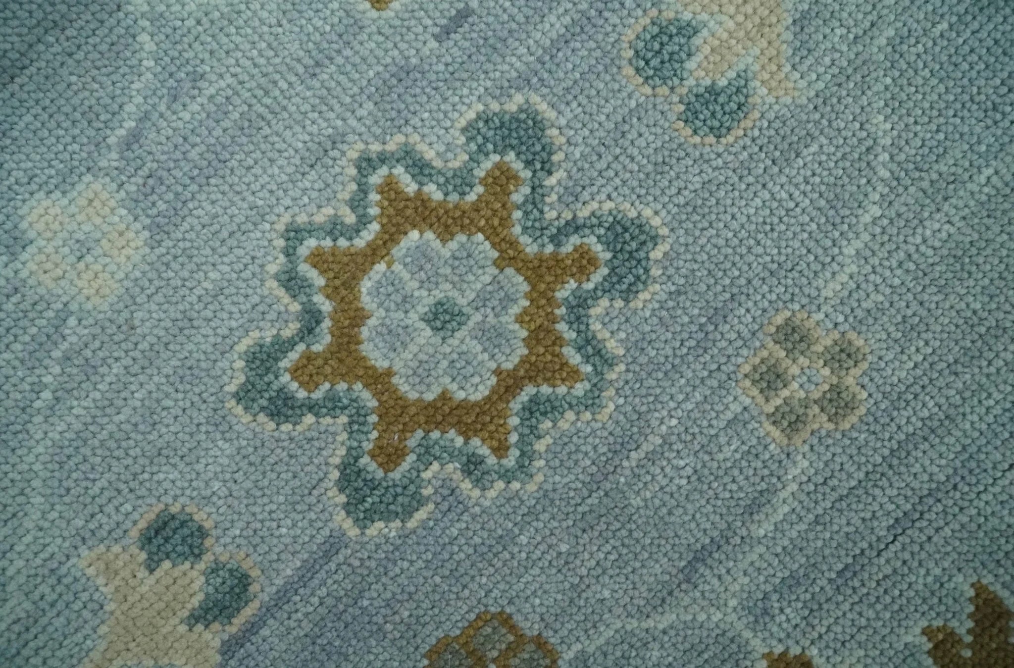 Antique Silver 8x10 Multi Size Hand Knotted Turkish Style Oushak Traditional Area Rug, Living Room Rug | NT26 - The Rug Decor