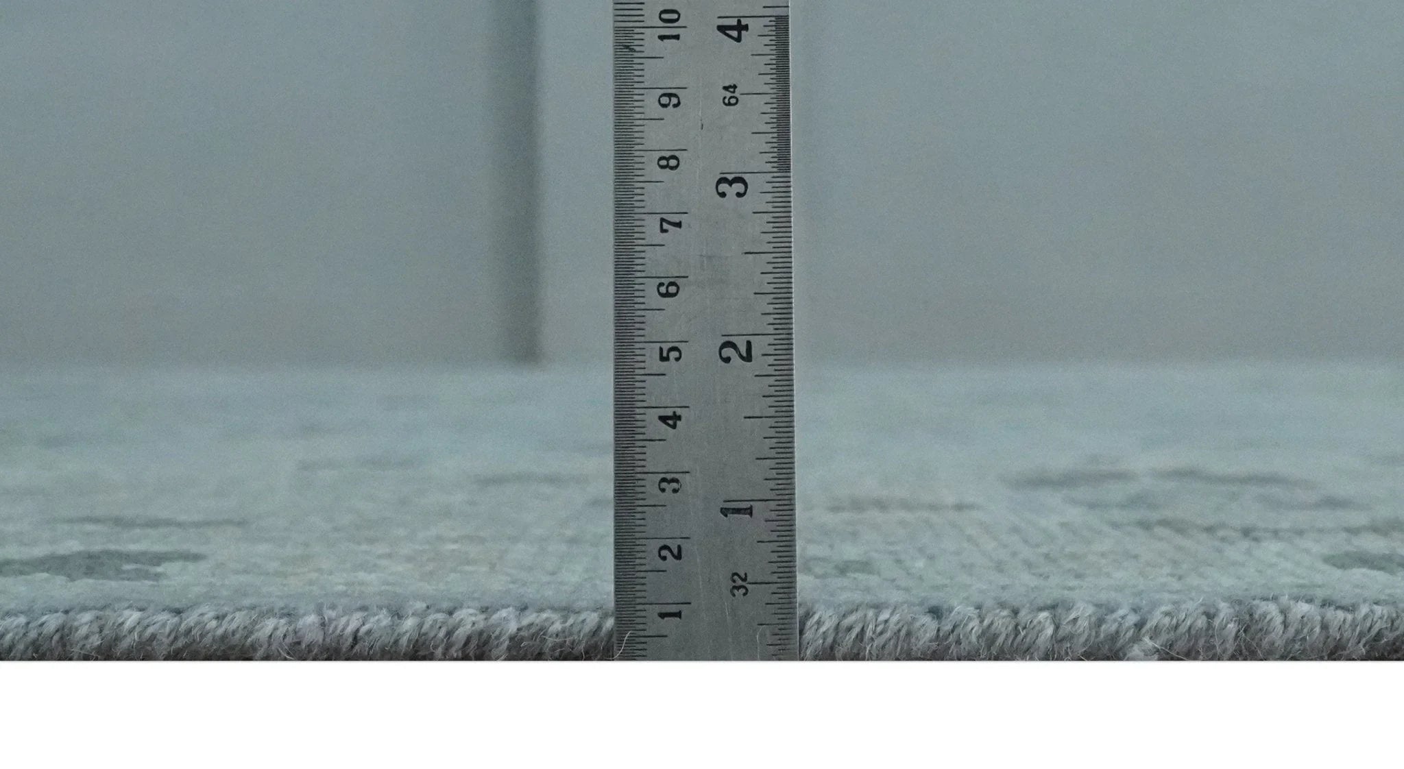 Antique style Blue, Silver and Charcoal Hand Knotted Oushak Wool Area Rug - The Rug Decor