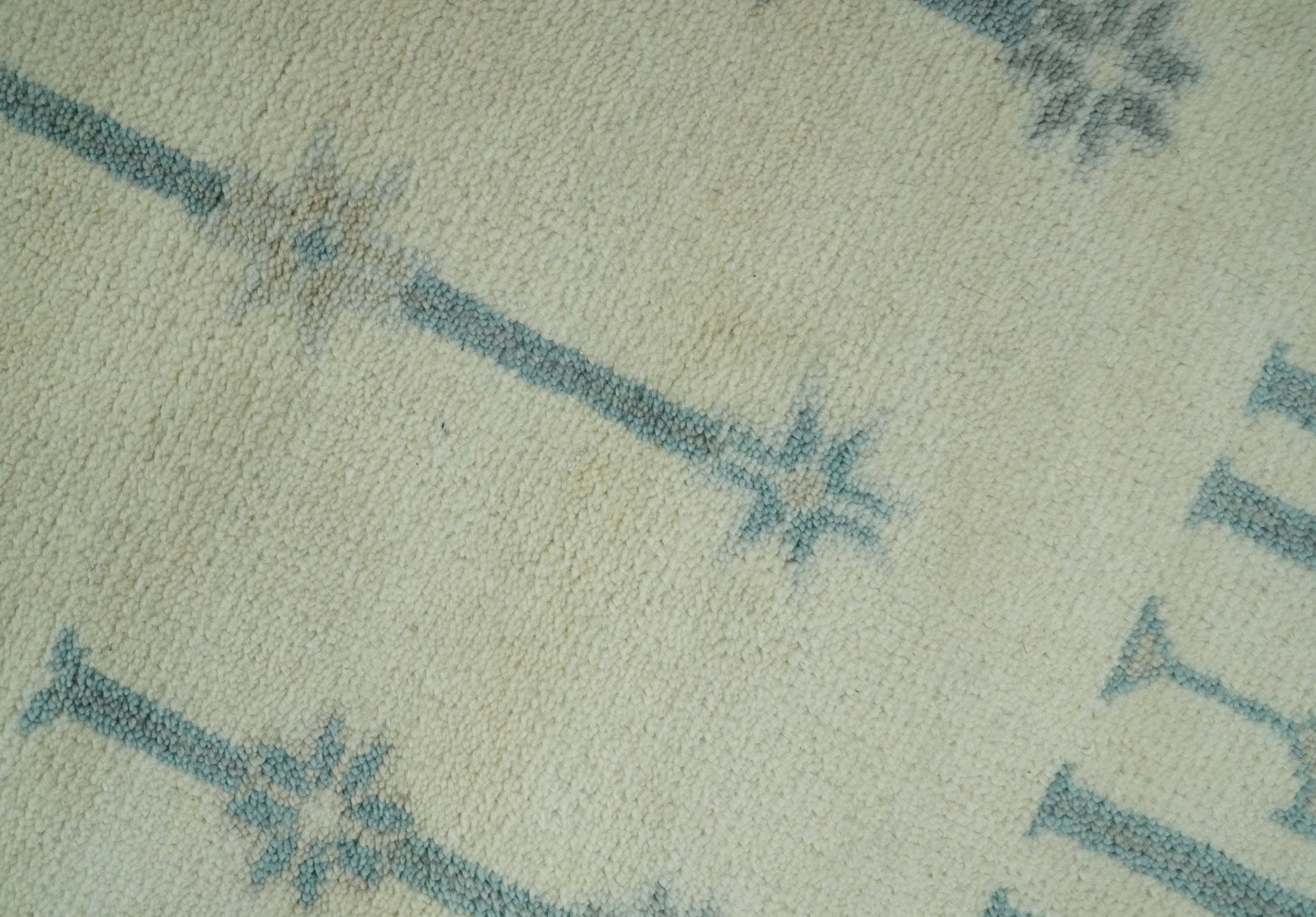 Antique Style Tree of life Beige and Teal Traditional Hand Knotted Custom Made wool Area Rug - The Rug Decor