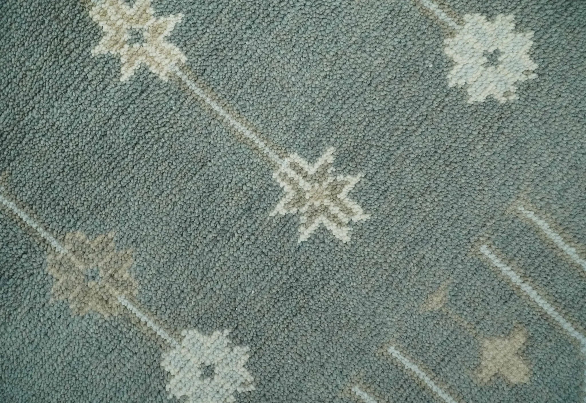 Antique Style Tree of life Gray, Beige and Silver Traditional Hand Knotted Custom Made wool Area Rug - The Rug Decor