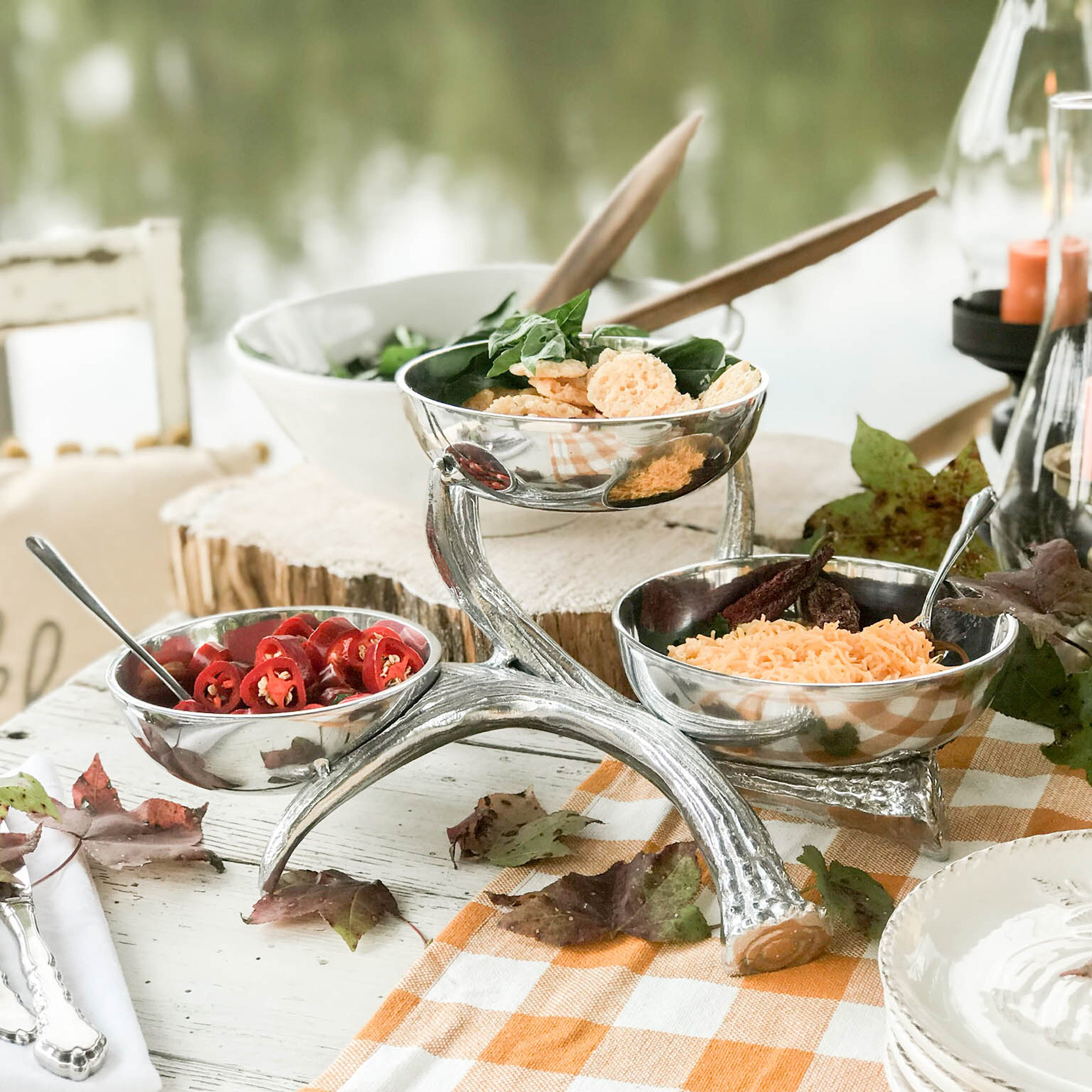 Antler 3-Tiered Bowl