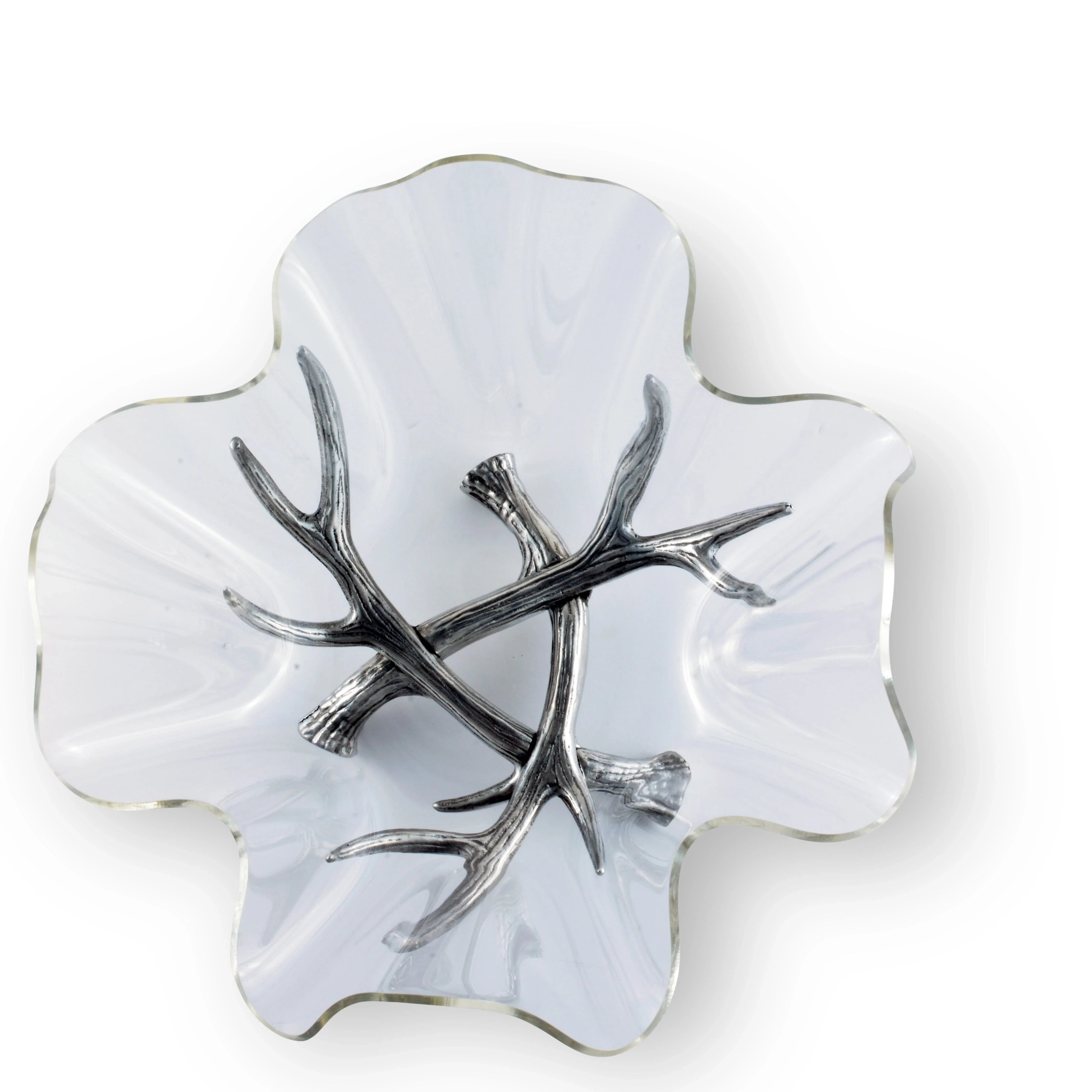 Antler Stand Acrylic Bowl 14