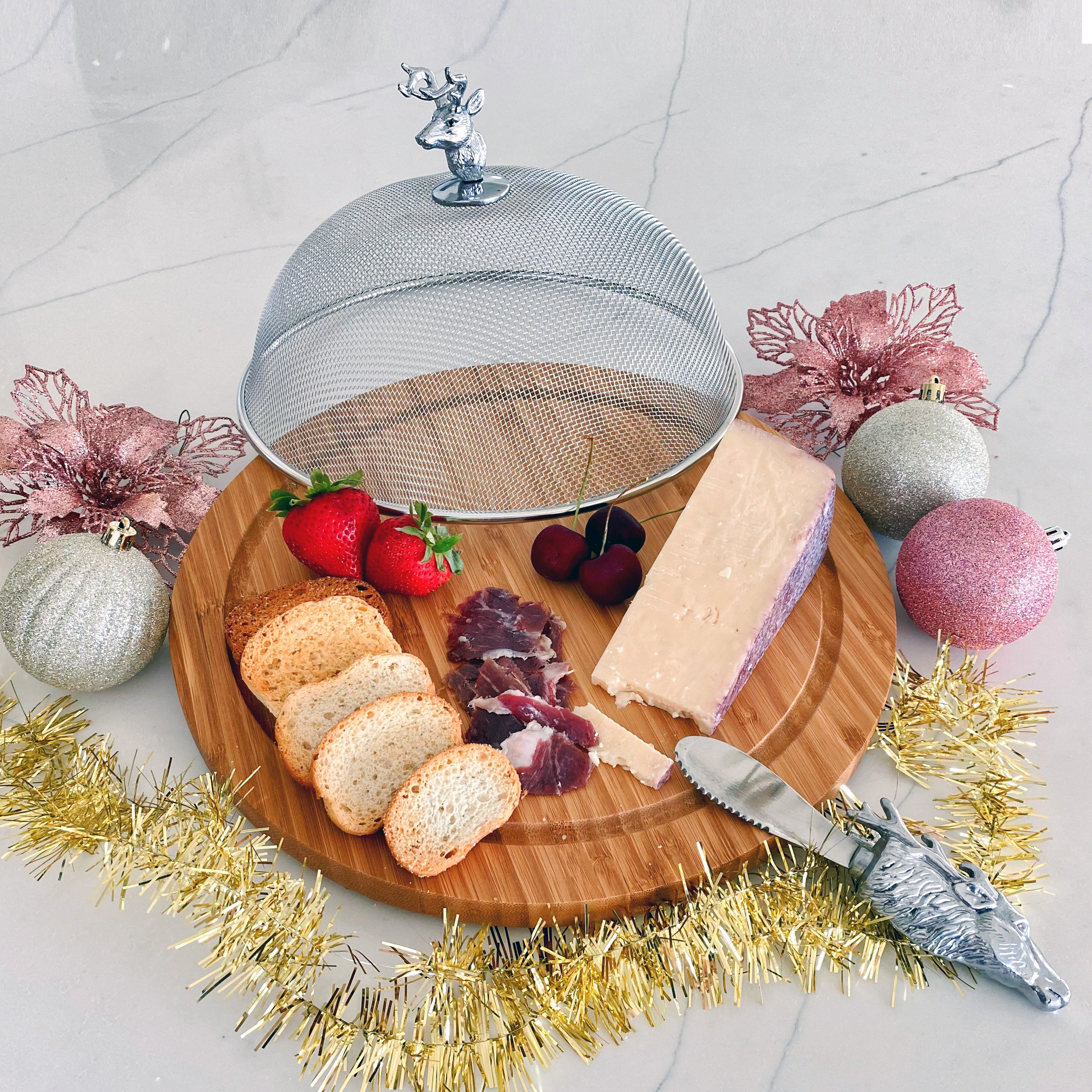 Elk Head Picnic Cheese Board and Spreader