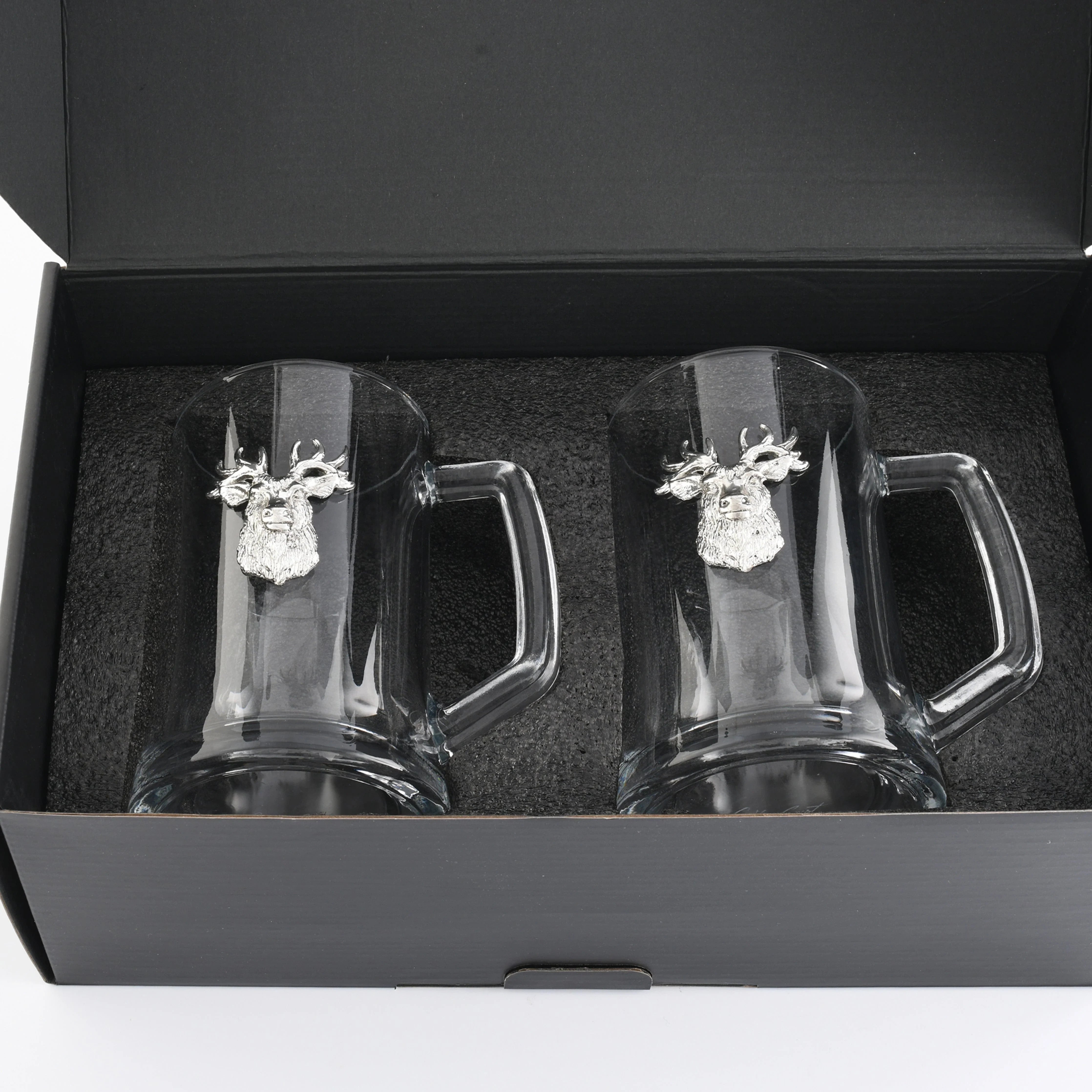 Elk Head Beer Mugs - Set of 2