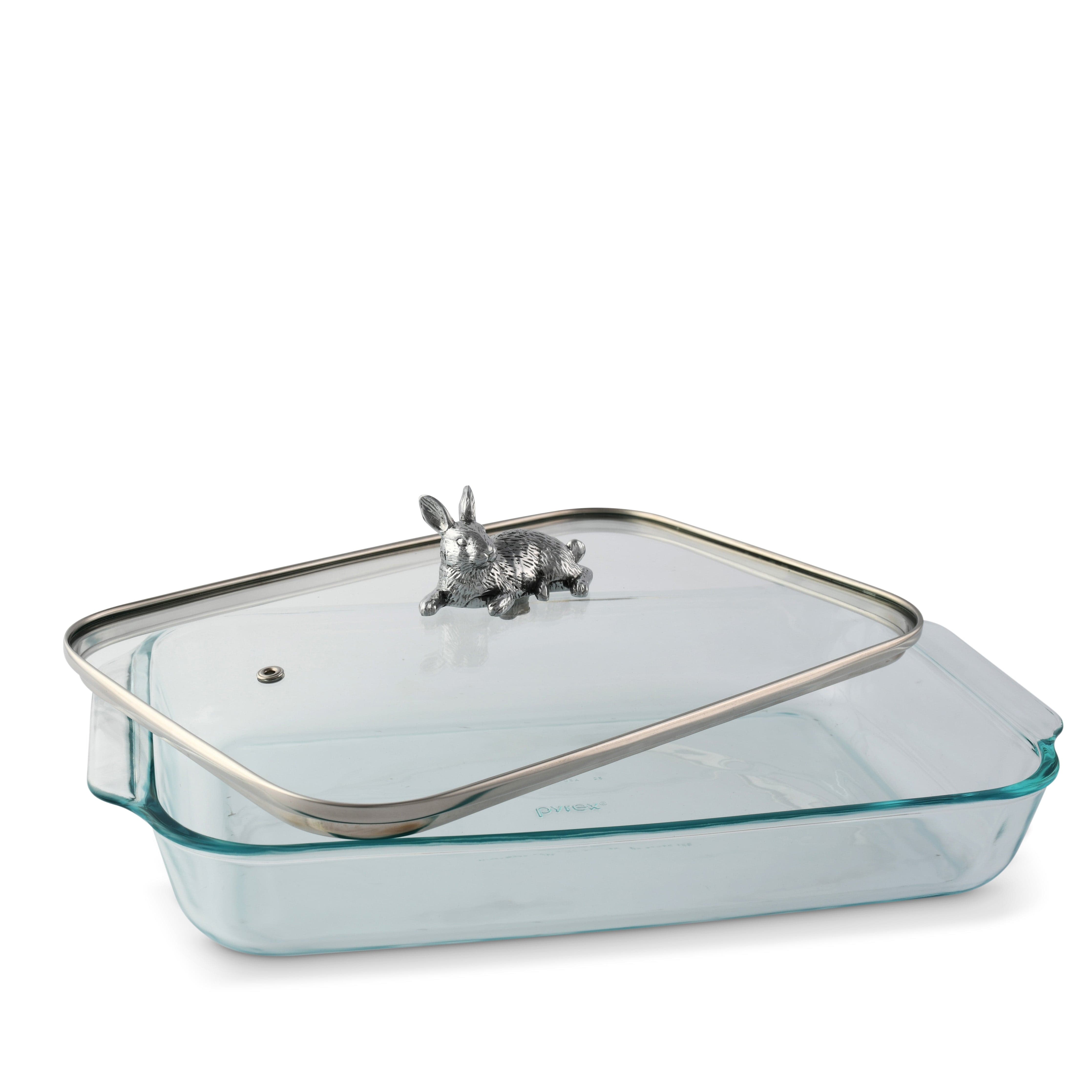 Bunny Lid with Pyrex 3 quart Baking Dish