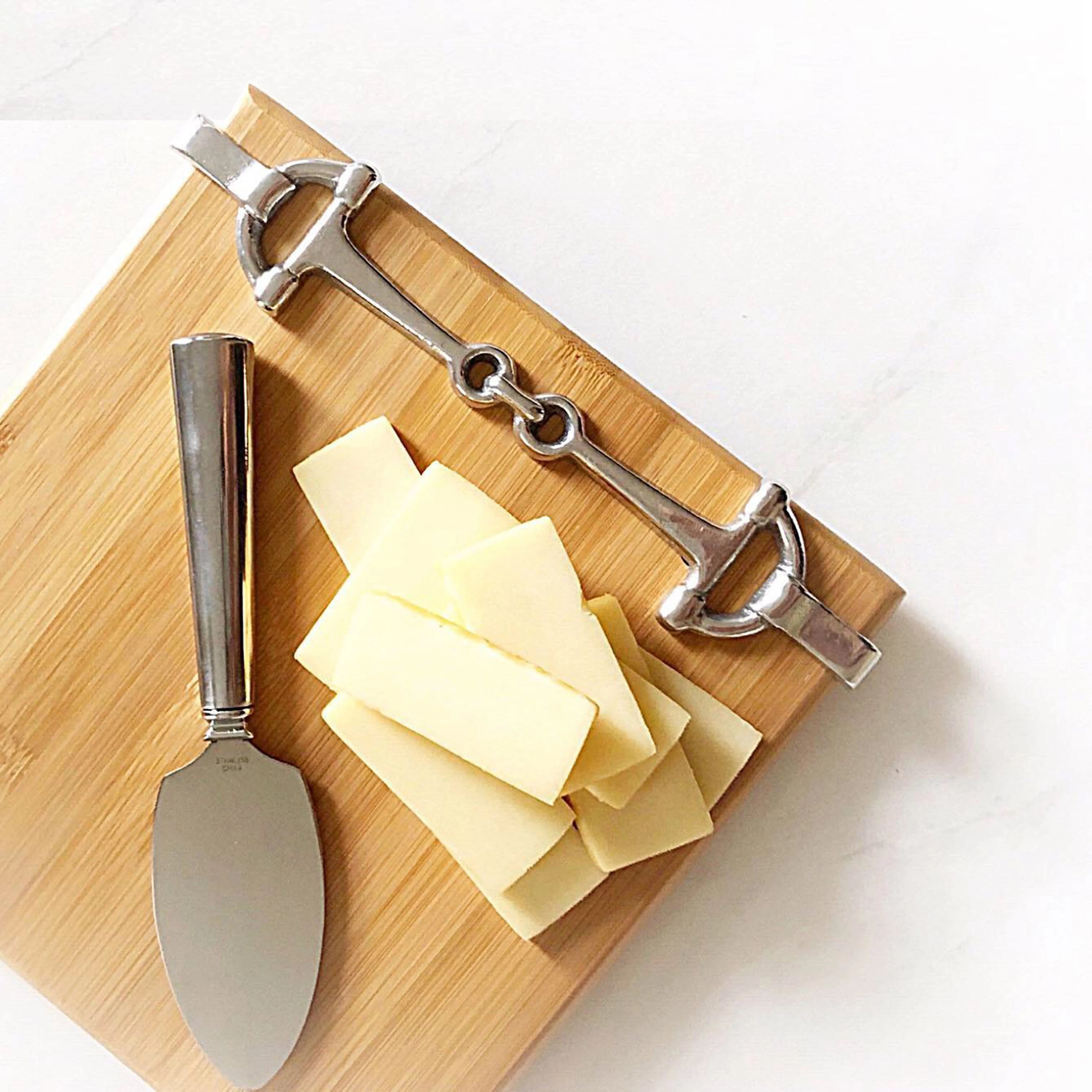 Equestrian Bamboo Cheese Set
