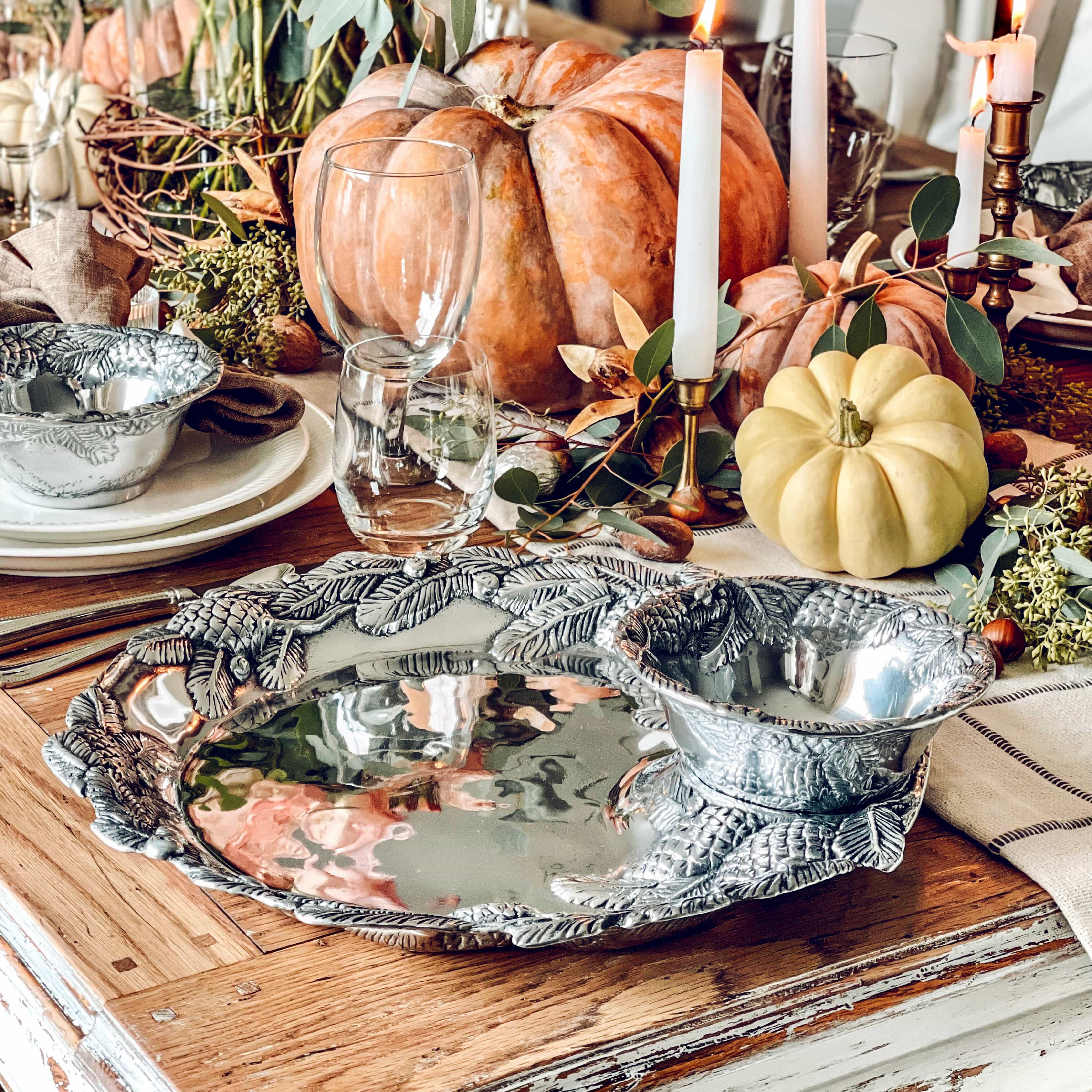 Pine Cone Forest Chip and Dip Tray