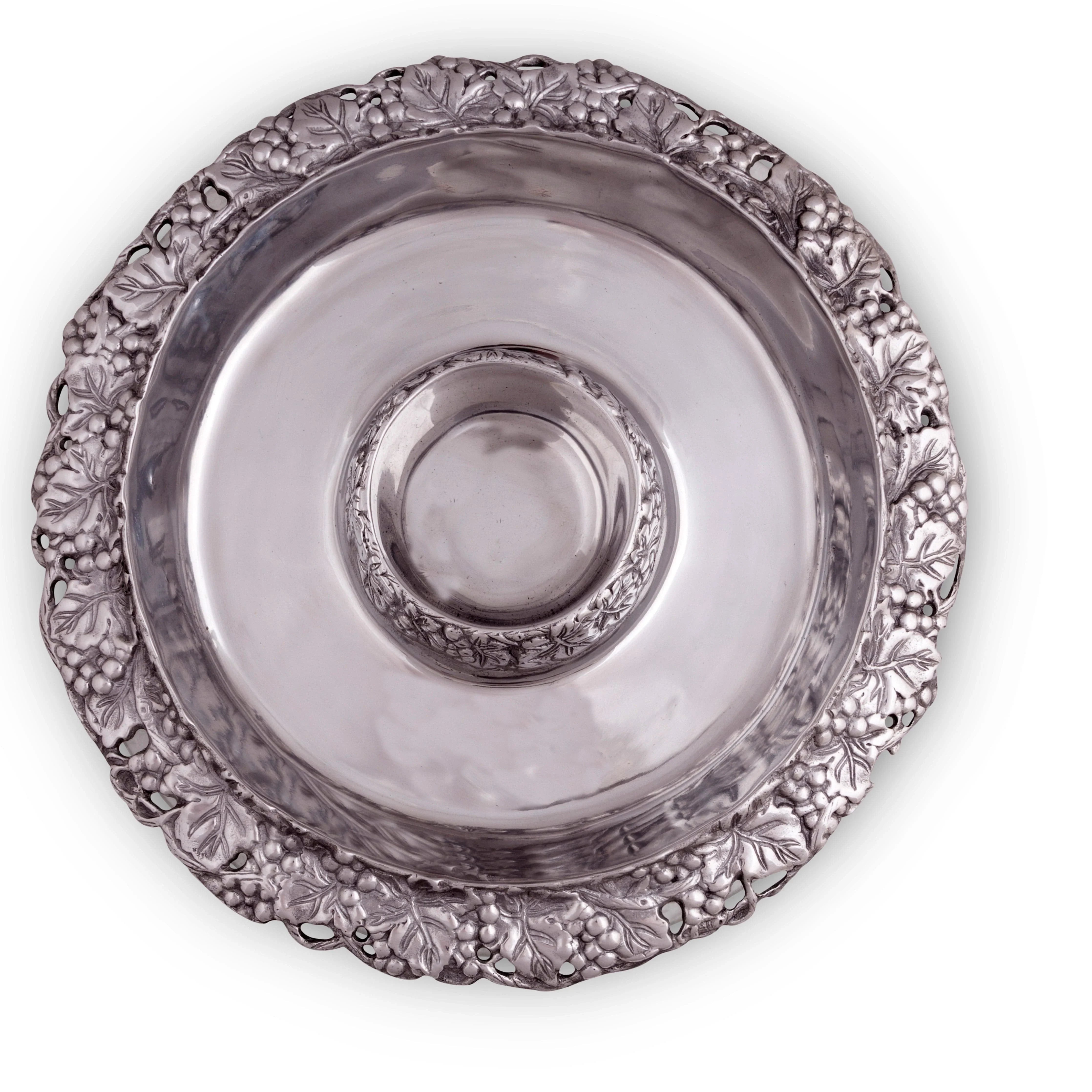 Chilling Appetizer and Seafood Serving Bowl - Grape Pattern